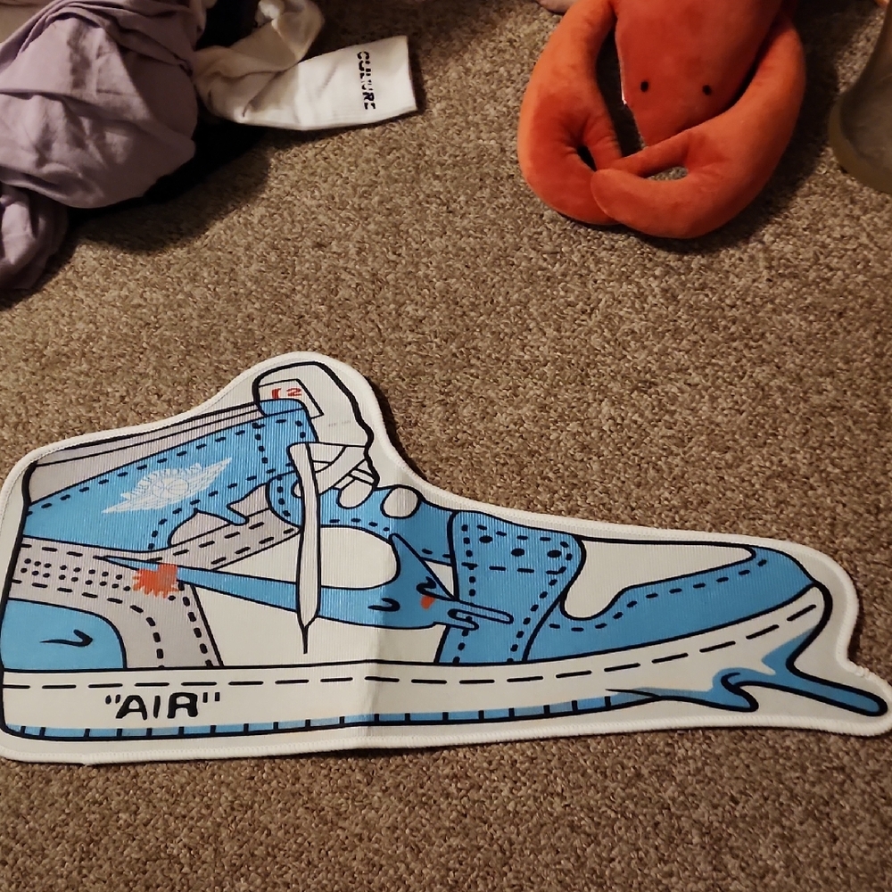Kids Blue High-Top Sneakers